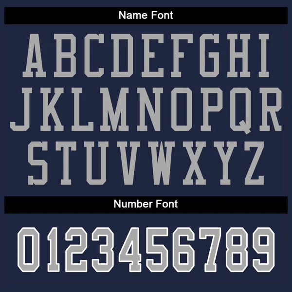 Custom Navy Gray-White Mesh Split Fashion Football Jersey - Image 3